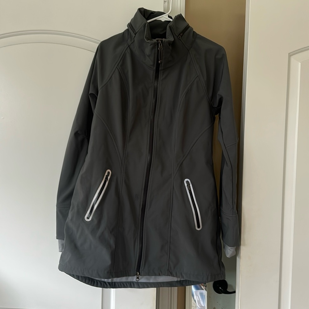 Athleta size Large gray raincoat